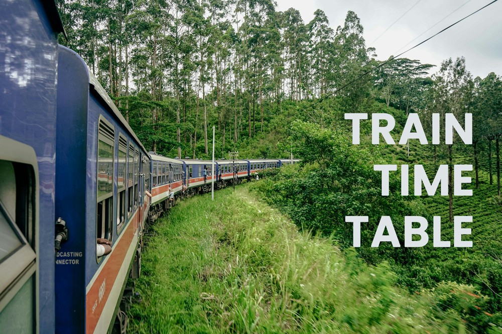 Train Time Table Sri Lanka